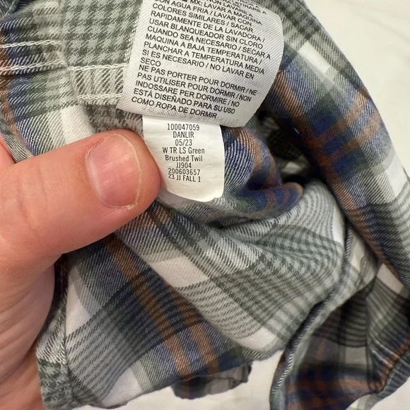 Janie and Jack flannel button down - Picture 3 of 6